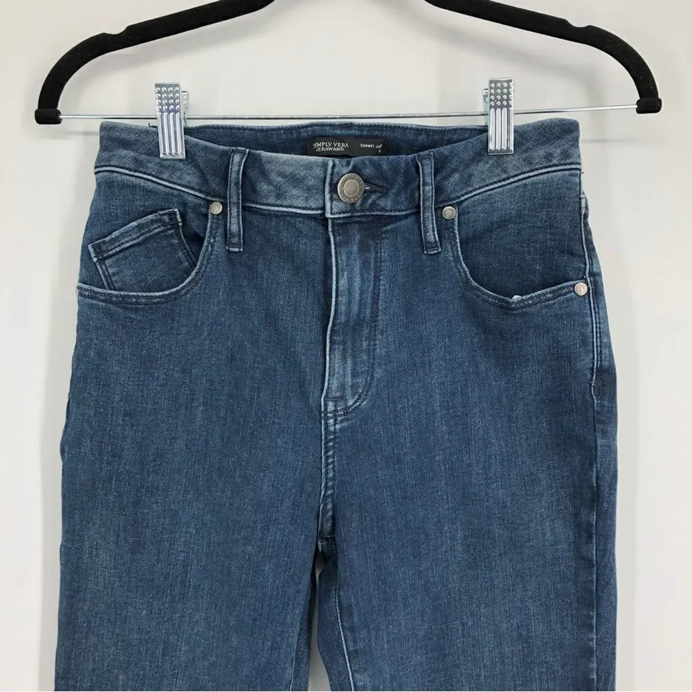 Simply‎ Vera Vera Wang Skinny Ankle Jeans Womens 4